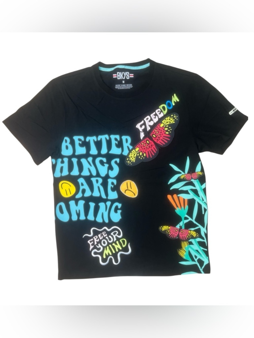 BKYS Black Graphic Tee - "Better Things Are Coming"